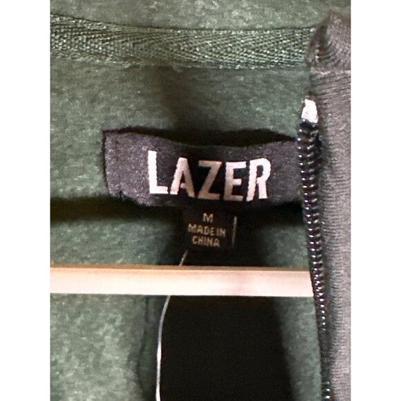 Lazer Men's Polar Fleece Quarter Zip Sweatshirt, Forest, Size M, NWT - Picture 3 of 5